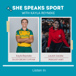 Kayla Reyneke Cricket Player she speaks sport