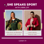 Libbie Janse van Rensburg she speaks sport