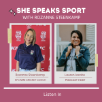 Rozanne Steenkamp cricket coach